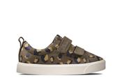 Clarks City Bright-2 T Shoes-Olive Camo F image