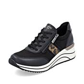 Remonte D0t09-04 Ladies Shoe-Black Leopard