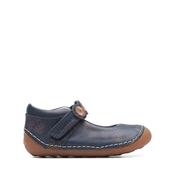 Clarks Tiny Flora T Shoes-Navy Combi H image