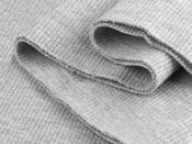 Seamless Ribbing Knit Melange Grey