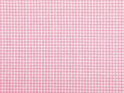 Printed Cotton Poplin - Mini pink Checks (120 gsm)