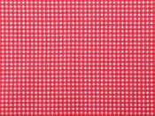 Printed Cotton Poplin - Red Mini Gingham (110 gsm)