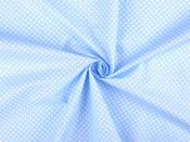 Printed Cotton Poplin - Blue Light Polka (110 gsm)