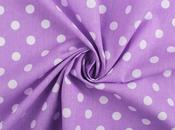 Printed Cotton Poplin - Purple Dots (110 gsm)