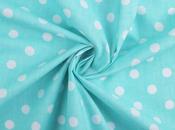 Printed Cotton Poplin - Turquoise Dots (110 gsm)