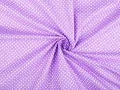 Printed Cotton Poplin - Purple Polka (110 gsm)