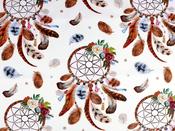 Printed Cotton Poplin - Dream Catchers (120 gsm)