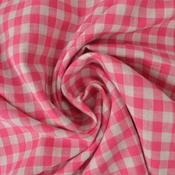Vichy Checks White And Pink (Cotton)