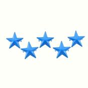 Light Blue Star-Shaped Metal Rivets – Pack of 5 (15mm)