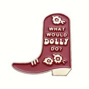 Vintage Red Boot Enamel Pin
