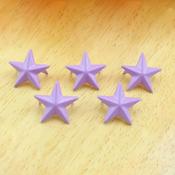 Purple Star-Shaped Metal Rivets – Pack of 5 (15mm)