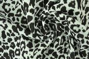 Printed Cotton Muslin Green Cheetah (140 gsm)