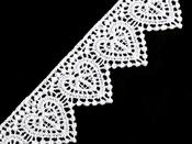 Lace Applique Trim White width 35 mm