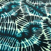 Digitally-Printed Viscose Poplin Blue Batik