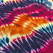 Digitally-Printed Viscose Poplin Purple and Multicolor Batik