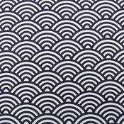 Cotton Fabric - Linen Imitation Waves (170 gsm)