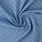 Printed Denim Chambray Dots