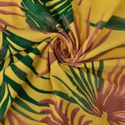 Printed Woven Cotton Tropical Yellow (140 gsm)