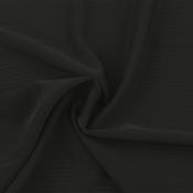 Striped Imitation Silk Black (150 gsm)