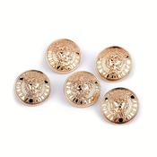 Metal button Rose Pink