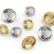 Metal buttons Vintage Style