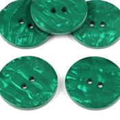 Pearlescent Button size 60' Green Nacre