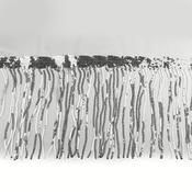 Monofilament Sequin Fringe Trim 20 cm Silver