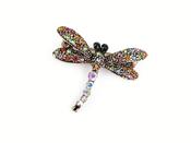 Metal Charm Brooch Dragonfly