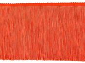 Glossy Fringe Tape (15.5 cm) - Orange Neon