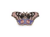 Metal Charm Brooch Rhinestones Butterfly Powder image