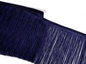 Glossy Fringe Tape 18cm - Blue Dark