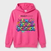 I Am a Fashion Designer Hoodie - Hot Pink- Graffiti Style image