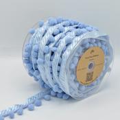 Lurex Pom Pom Ribbon Blue - 10mm image