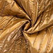 Shiny Embossed Quilted Fabric - Ochre