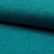 Lurex Dobby Gold Turquoise Jersey Knit Fabric