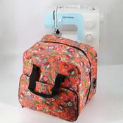 Sewing Machine &amp;amp; Overlocker Bag Orange Flowers image