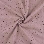 Cotton Muslin Digital Print – Dots Old Pink image