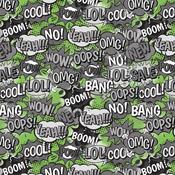 Melange Fleece Print – Boom Oops Lime