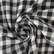 Vichy Checks Black And White (Cotton) image