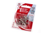 Metal Hook &amp;amp; Eye Closure – Rustproof Stainless Steel, Sizes 1–6 (12 Pairs)
