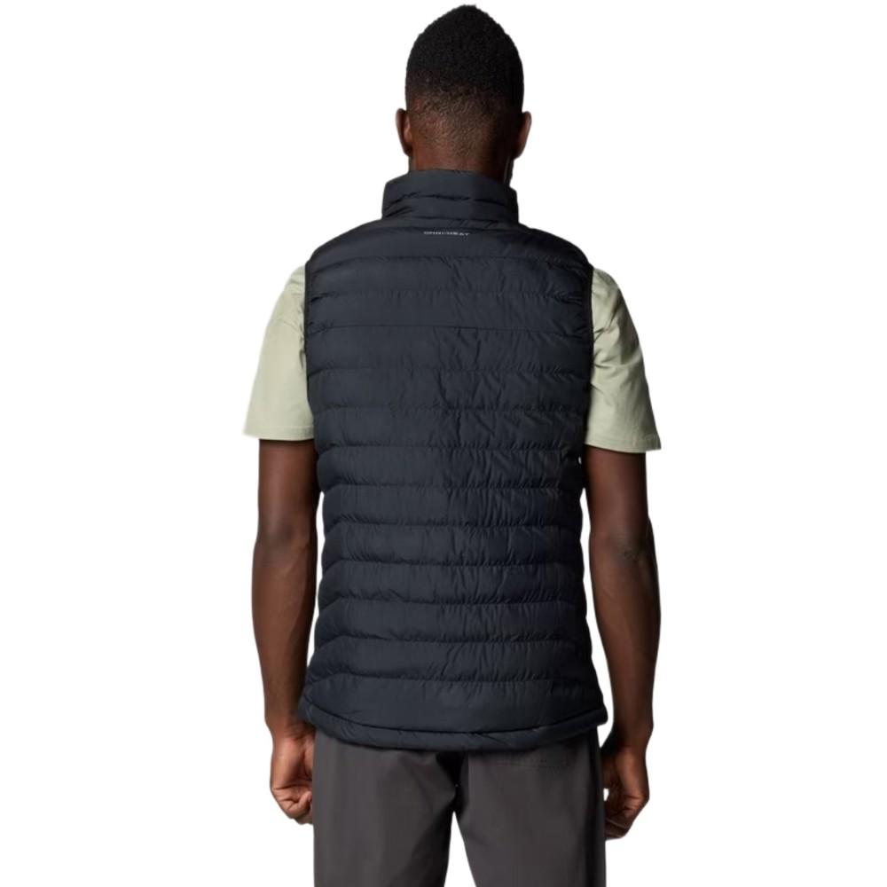 Columbia Men's Powder Lite II Insulated Vest - Black - M - Water Resistant, PFAS-Free with Omni-Heat Reflective Lining and Thermarator Insulation