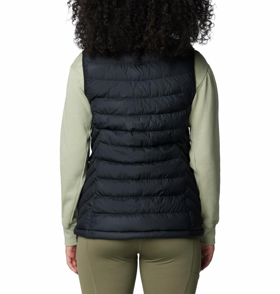 Columbia Women's Powder Lite II Insulated Vest - Black - M - Puffer vest, Zippered front, Stand-up collar, Pockets, Sleeveless