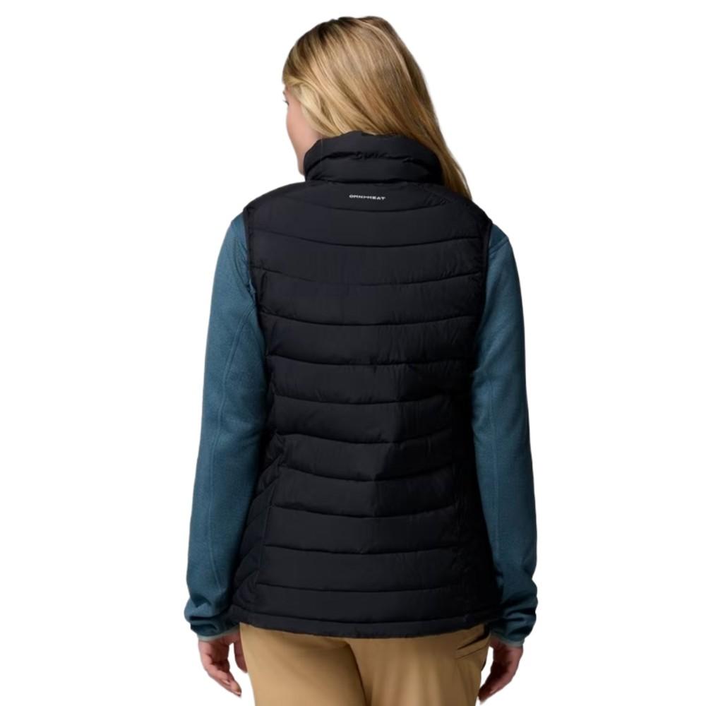 Columbia Women's Powder Lite II Insulated Vest - Black - M - Puffer vest, Zippered front, Stand-up collar, Pockets, Sleeveless
