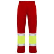 HV NAOS SUMMER PANTS S/44 JOB RED/FLUOR YELLOW