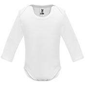 HONEY LONG SLEEVE BODY S/9 MONTHS WHITE image