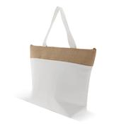 Beach cooler bag cotton/jute 43x33x14 cm