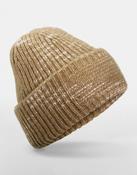 Chunky Knitted Patch Beanie