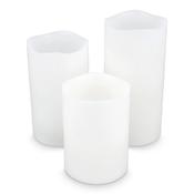 Koselys 3-Piece LED Wax Candle Set (Battery Operated)