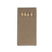 6 colouring pencils in kraft box
