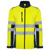 AV ANTARES SOFTSHELL S/S NAVY BLUE/FLUOR YELLOW image